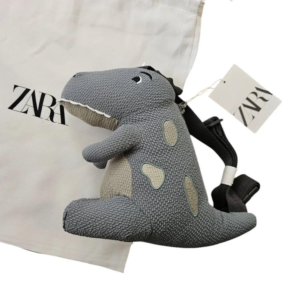 Zara Plush Dinosaur Crossbody Bag